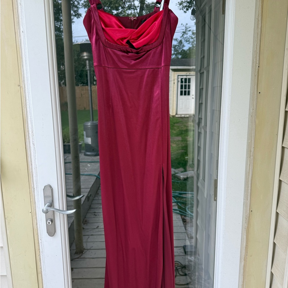 Lulu's Burgundy Maxi Dress